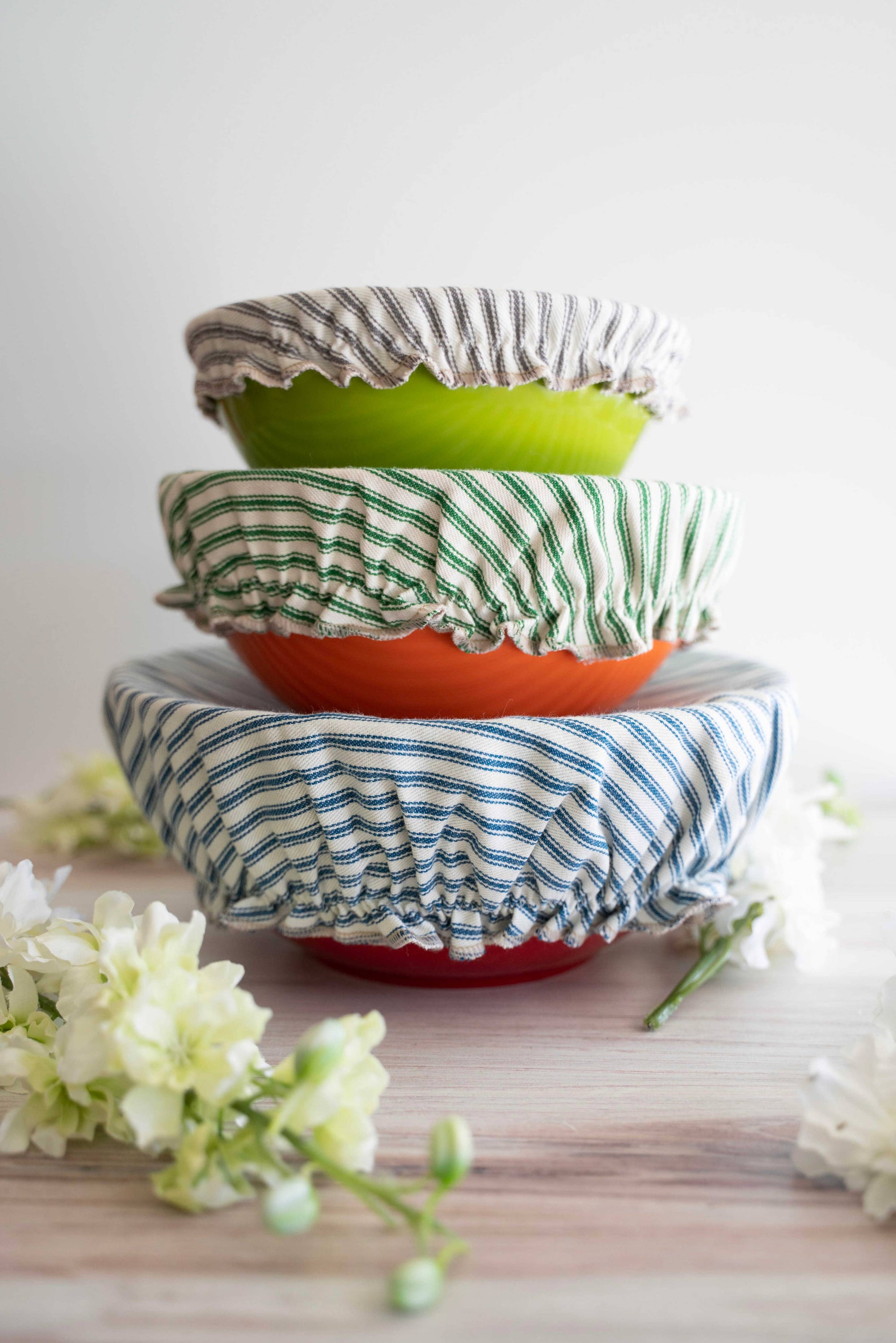 Reusable Bowl Covers, set of three
